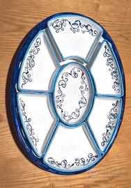 Vassoio ceramica artigianale fatto a mano