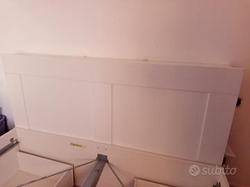 letto e testiera Ikea serie Brimnes 