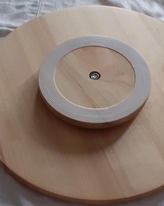 vassoio in legno girevole