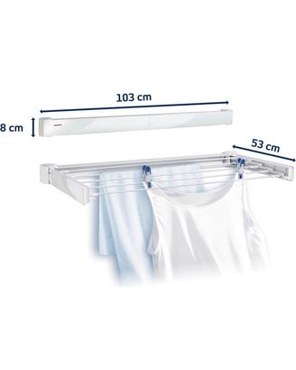Stendino stendibiancheria da parete 90cm Leifheit