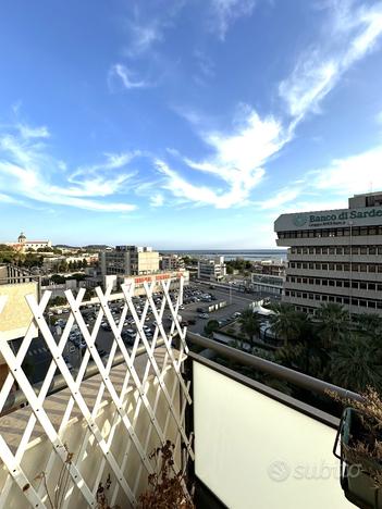 Cagliari centro Viale Bonaria panoramico Pentavano