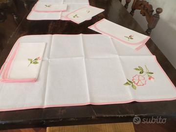 coppia tovagliette NUOVE primaverili+centro tavola