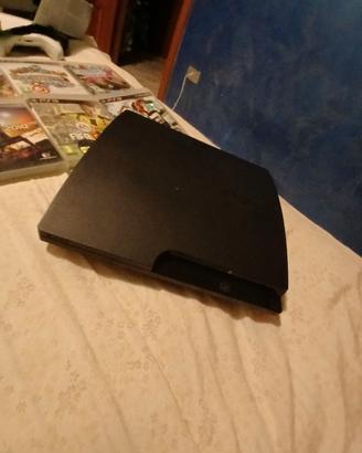 ps3 slim con 11 giochi 