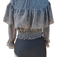 Blusa tg. XS  "Zara"  manica lunga semitrasparent