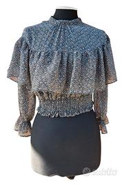 Blusa tg. XS  "Zara"  manica lunga semitrasparent