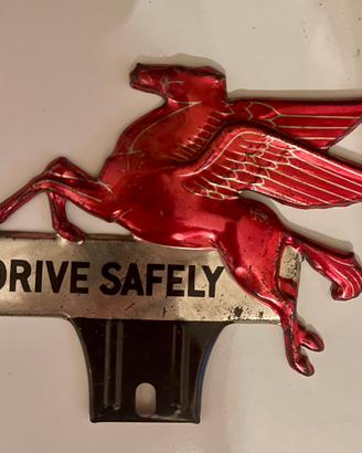 Targa Mobilgas Pegasus Vintage anni 40 originale