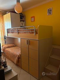 Cameretta composta da 3 posti letto pari a nuova