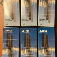 6 MICROFONI AKG TUTTI FUNZIONANTI+CAVI CANNON VEDI