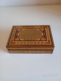 scatola vintage in legno