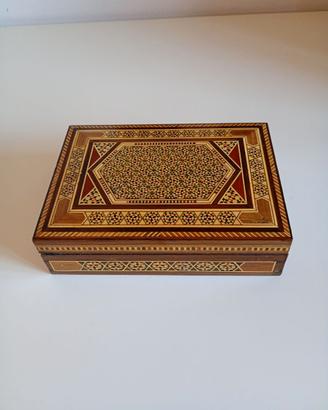 scatola vintage in legno