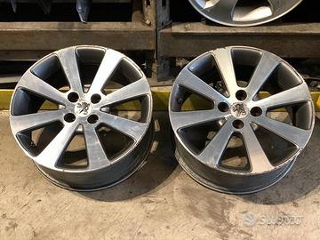 2 Cerchi in lega per Peugeot 17 pollici