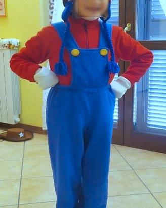 Costume Super Mario artigianale 7-8 anni