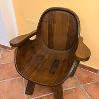 Poltrona in rovere