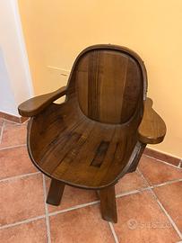 Poltrona in rovere