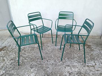 Sedie vintage in ferro 