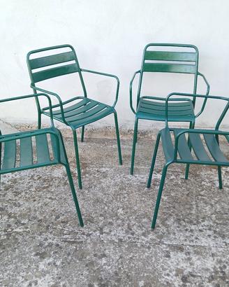 Sedie vintage in ferro 