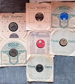 Dischi vinile vintage con giradischi vintage