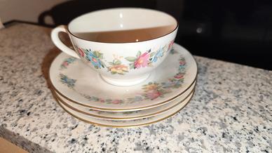 Set 1 tazza completa di piattino+ 2 piattini Dauer