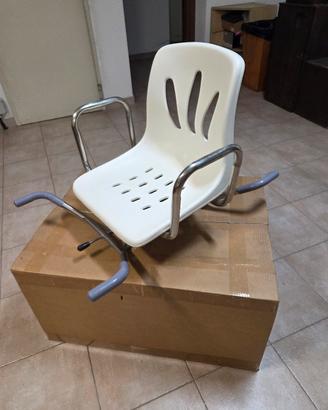 sedia da bagno girevole