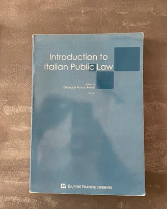 Introduction to italian public law