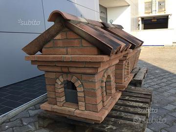 Comignolo in mattone con rete anticalabrone