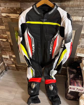 Tuta prexport moto pelle traspirante
