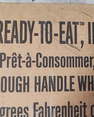 Razione da combattimento M R E Americana 