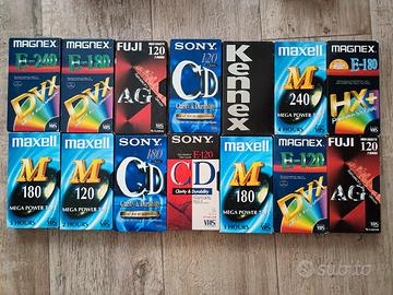 Videocassette CD VHS registrate