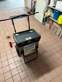 Carello con cassone Surfcasting tripode