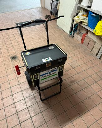 Carello con cassone Surfcasting tripode