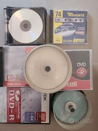Lotto 26 CD e 18 DVD Vergini - Maxell, Sony, TDK
