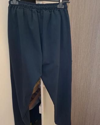 pantalone uomo blu con elastico