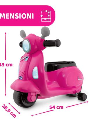 Vespa Chicco rosa per bambini