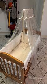 Lettino Culla Completo Dondolabile