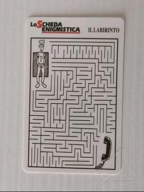 Scheda Telefonica Rara Labirinto [Magnetizzata]