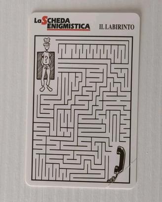 Scheda Telefonica Rara Labirinto [Magnetizzata]