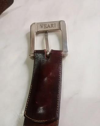 Cintura Portasoldi Vintage Veari in Cuoio - Taglia