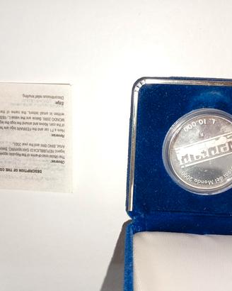 Moneta mondiale calcio 1998 RSM Ferrari 