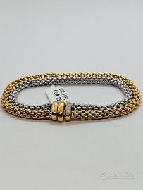 BRACCIALE ORO 18kt BIANCO E GIALLO FOPE GR 23.54