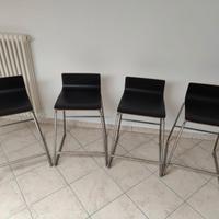 Set 4 sedie/sgabelli bar ikea
