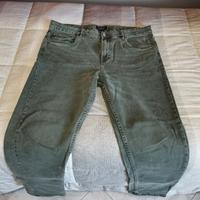 JEANS VERDE UOMO ALCOTT TAGLIA 52 CARROT FIT