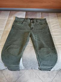 JEANS VERDE UOMO ALCOTT TAGLIA 52 CARROT FIT