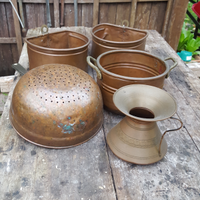 Lotto di 5 oggetti rame