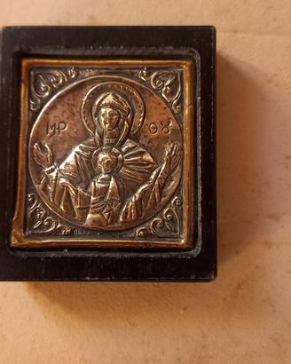 piccola icona in argento