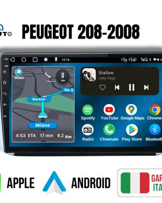 Peugeot 208 & 2008 KIT COMPLETO Autoradio Android