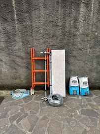 Trabattello e materiale costruzione