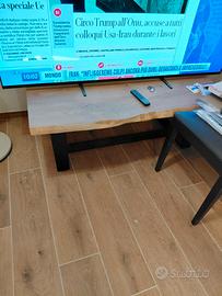 Base tavolino Rovere massello