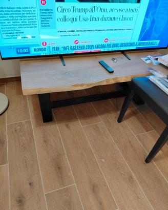 Base tavolino Rovere massello