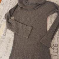 Maglione lana maxi collo 