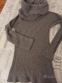 Maglione lana maxi collo 